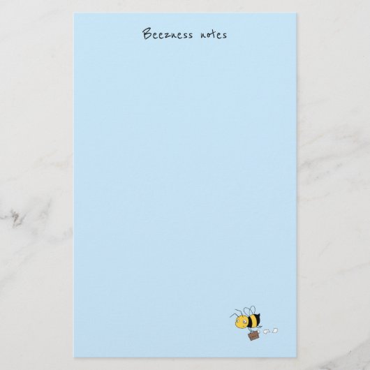 Papeterie Abeille d'affaires, abeille fatiguée et stressée t (Devant)