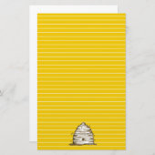 Papeterie Abeille Skep Miel Abeille Jaune Linke (Devant / Derrière)
