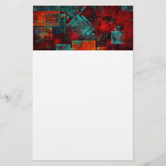 Papeterie Abstrait Cool coloré moderne Motif artistique (Devant)
