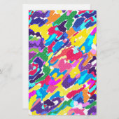 Papeterie Abstrait multicolore (Devant / Derrière)