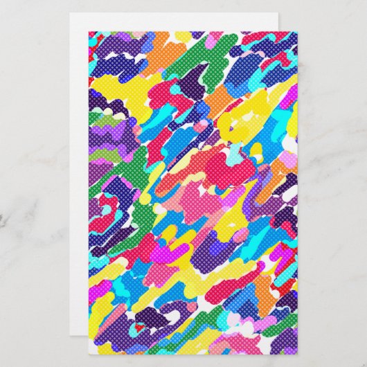 Papeterie Abstrait multicolore (Devant / Derrière)