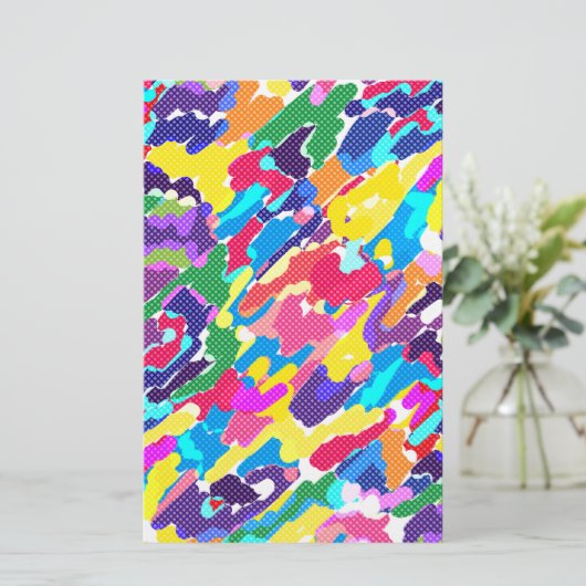 Papeterie Abstrait multicolore (Debout devant)