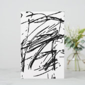 Papeterie Abstrait noir et blanc (Debout devant)