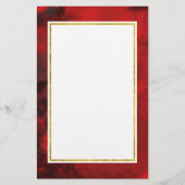 Papeterie Abstrait noir et rouge moderne - Sombre mystérieux (Devant)