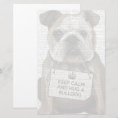 Papeterie Accrocher un Bulldog (Devant / Derrière)