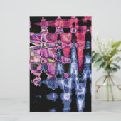Papeterie Achempong Modern Synthwave : Abstrait Rose Bleu (Debout devant)