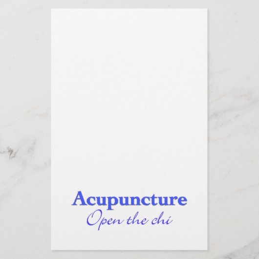 Papeterie Acupuncture - Ouvrir le chi (Devant)