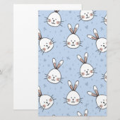 Papeterie Adorable Lapin Motif lapin (Devant / Derrière)