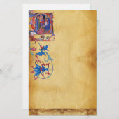 Papeterie ADORATION DE MAGI CHRISTMAS PARCHMENT Gem Rouge (Devant / Derrière)