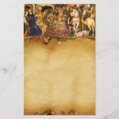 Papeterie ADORATION DE MAGI, Nativité Parchemin de Noël (Devant)