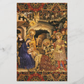 Papeterie ADORATION DE MAGI, Nativité Parchemin de Noël (Dos)
