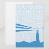 Papeterie Affiche de phare nautique (Devant / Derrière)