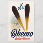 Papeterie Affiche de ski Okemo Ludlow Vermont (Devant)