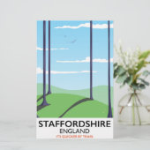 Papeterie Affiche de train Staffordshire Angleterre (Debout devant)