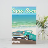 Papeterie Affiche de vacances cubaines à Cayo Coco (Debout devant)