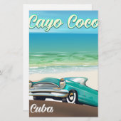 Papeterie Affiche de vacances de Cayo Coco (Devant / Derrière)