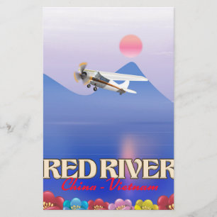 Papeterie Affiche de vacances sur la rivière Rouge au Cambod