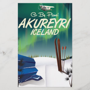 Papeterie Affiche de voyage à Akureyri Islande
