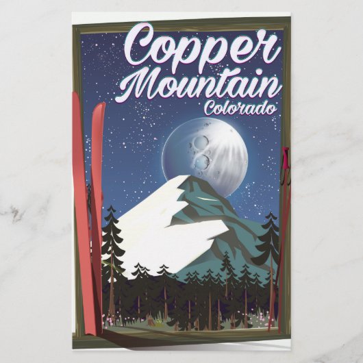 Papeterie Affiche de voyage Colorado Copper Mountain (Devant)