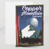 Papeterie Affiche de voyage Colorado Copper Mountain (Devant / Derrière)