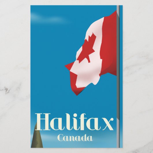 Papeterie Affiche de voyage de Halifax Canada (Devant)