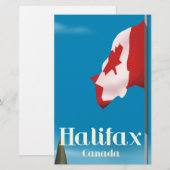Papeterie Affiche de voyage de Halifax Canada (Devant / Derrière)