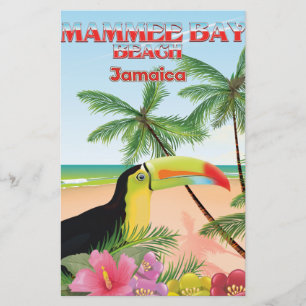 Papeterie Affiche de voyage de Mammee Bay Beach Jamaïque