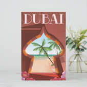 Papeterie Affiche de voyage du Palais de Dubaï (Debout devant)