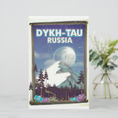 Papeterie Affiche de voyage Dykh-Tau Russie. (Debout devant)