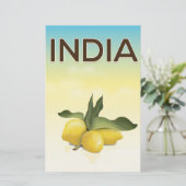 Papeterie Affiche de voyage India Lemon (Debout devant)