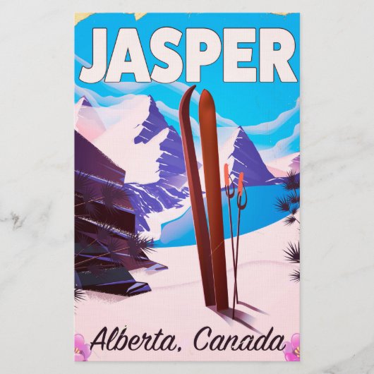 Papeterie Affiche de voyage Jasper Alberta Canada (Devant)