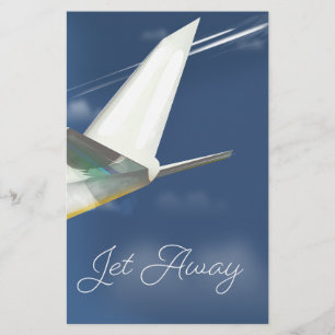 Papeterie Affiche de voyage Jet Away.