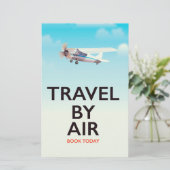Papeterie Affiche de voyage par avion (Debout devant)