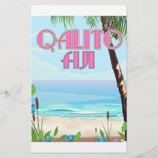 Papeterie Affiche de voyage Qalito Fiji (Devant)