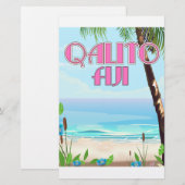 Papeterie Affiche de voyage Qalito Fiji (Devant / Derrière)