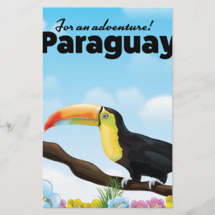 Papeterie Affiche de voyage Toucan du Paraguay