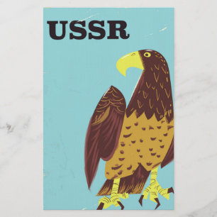 Papeterie Affiche de voyage vintage USSR Eagle