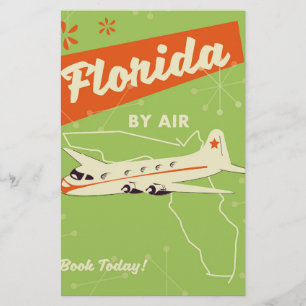 Papeterie Affiche rétro de l'État de Floride.