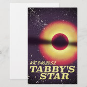 Papeterie Affiche spatiale de l'étoile de Tabby (Devant / Derrière)