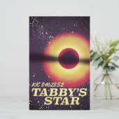 Papeterie Affiche spatiale de l'étoile de Tabby (Debout devant)