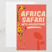 Papeterie Afrique Safari dans l'aventure ! (Devant / Derrière)
