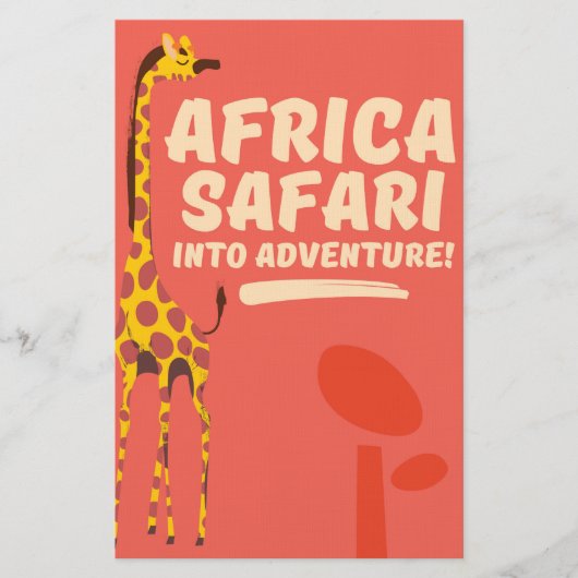 Papeterie Afrique Safari dans l'aventure ! (Devant)