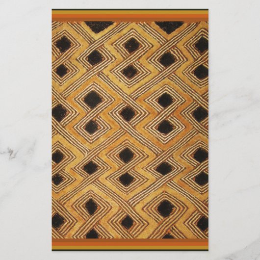 Papeterie Afrique Zaïre Congo Kuba Textile (Devant)