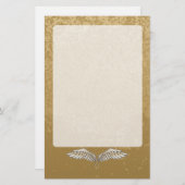 Papeterie Ailes beiges (Devant / Derrière)