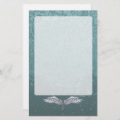 Papeterie ailes bleu-gris (Devant / Derrière)