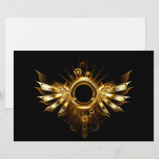 Papeterie Ailes de Steampunk (Devant / Derrière)