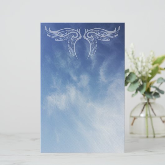 Papeterie Ailes décoratives sur le nuage photo (Debout devant)