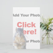 Papeterie Ajouter Un Écureuil Personnalisé (Debout devant)