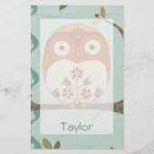 Papeterie Ajouter votre nom| Forêt Whimsy I (Devant)