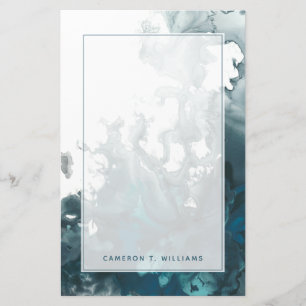 Papeterie Ajouter votre nom  Indigo Tempest